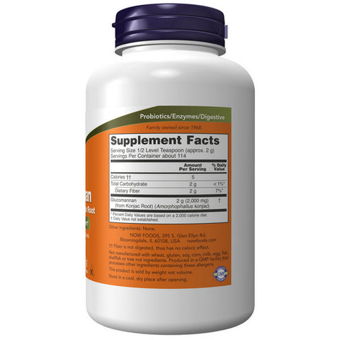 Now Foods, Glucomannan 100% Pure Powder, 8 oz