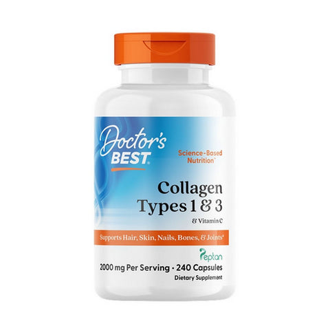 Doctors Best, Collagen Types 1and 3 with Peptan, 500 mg, 240 caps