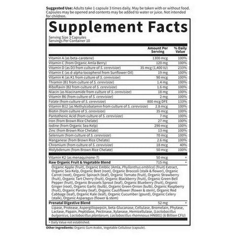 Garden of Life, Vitamin Code Raw Prenatal, 30 caps Garden of Life