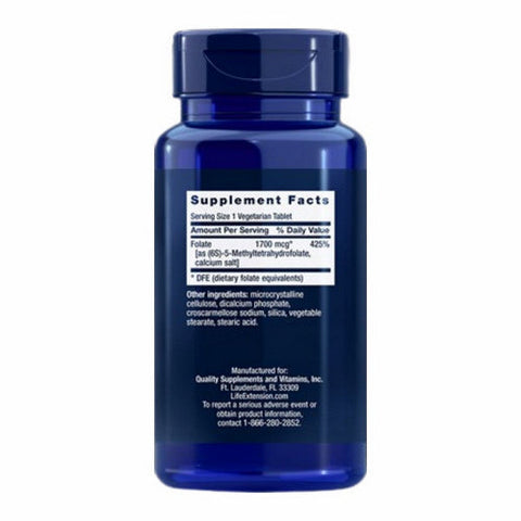 Life Extension, Optimized Folate, 1700 mcg DFE, 100 Tabs Life Extension