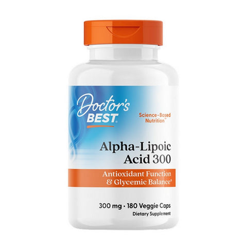 Doctors Best, Alpha-Lipoic Acid, 300 mg, 180 Veggie Caps