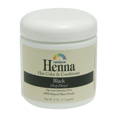 Rainbow Research, Henna Hair Color And Conditioner Black Deep Ebony, 4 OZ