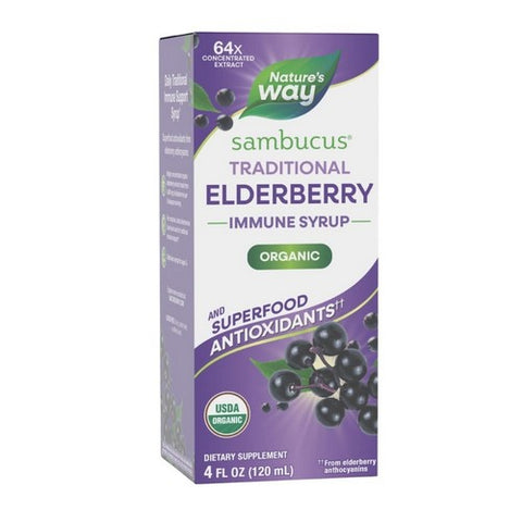 Sambucus Traditional Immune Elderberry Syrup 4 Oz by Nature's Way