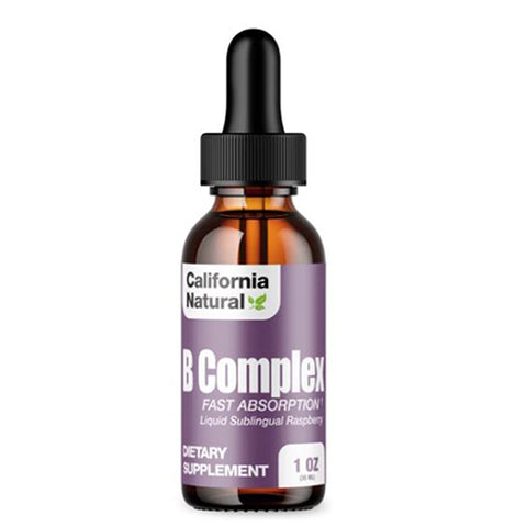 California Natural Vitamins, B-Complex Raspberry, 1 oz