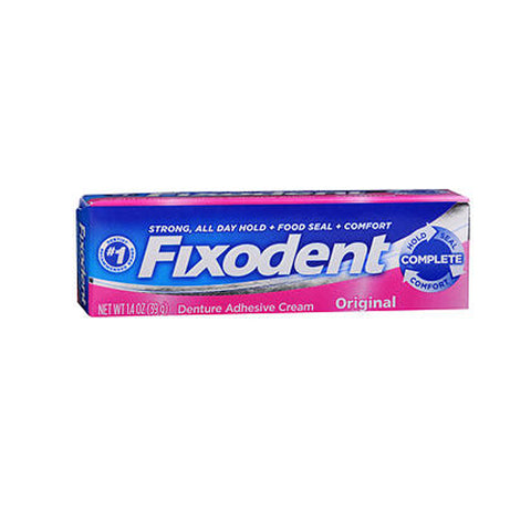 Fixodent, Complete Denture Adhesive Cream Original, 1.4 Oz