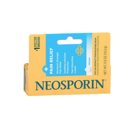 Neosporin, Dual Action Cream For Pain Relief, 0.5 oz