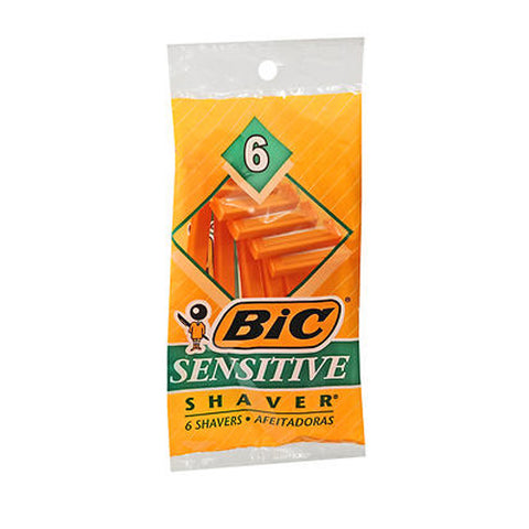 Bic, Single Blade Shavers Sensitive Skin, 6 each