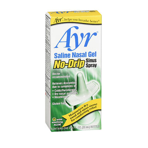 Ayr, Saline Nasal Gel - No-Drip Sinus Spray, Count of 1