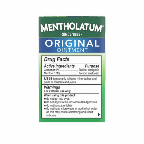 Mentholatum, Original Ointment Soothing Relief Aromatic Vapors, 1 Oz