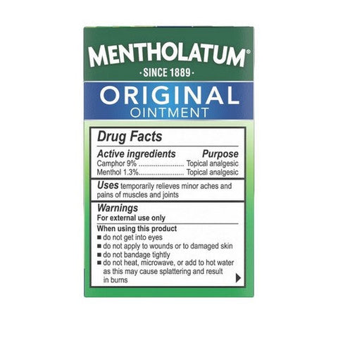 Mentholatum, Original Ointment, 3 Oz Mentholatum