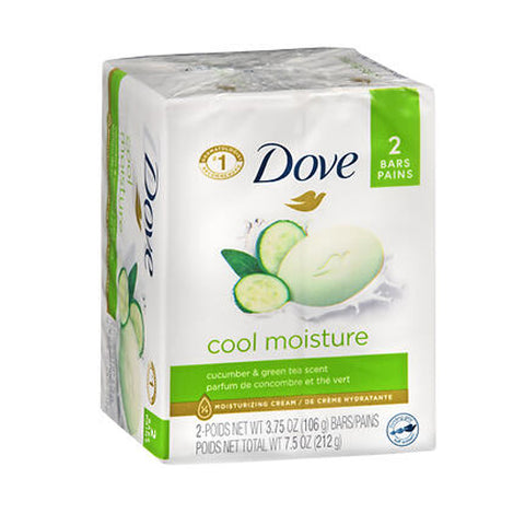 Dove, Go Fresh Beauty Bars Cool Moisture, 2/4.25 oz