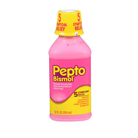 Pepto-Bismol, Upset Stomach Reliever Antidiarrheal, Original 12 oz