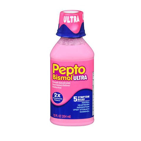 Pepto-Bismol, Maximum Strength Liquid Upset Stomach Reliever Antidiarrheal, 12 oz