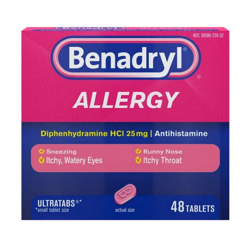Benadryl, Allergy Relief Ultra Tablets, 48 tabs