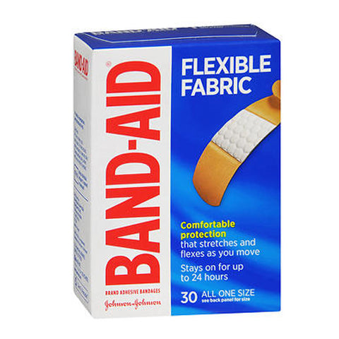 Band-Aid, Flexible Fabric Adhesive Bandages All One Size, 30 each