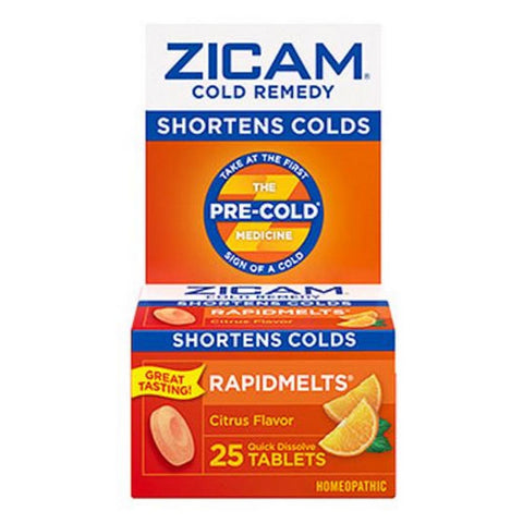 Zicam, Cold Remedy Rapidmelts With Vitamin C, Citrus 25 tabs