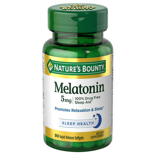 Nature's Bounty, Super Strength Melatonin, 5 mg, 90 Softgels