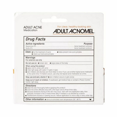 Adult Acnomel, Acne Medication Cream, 1.3 oz