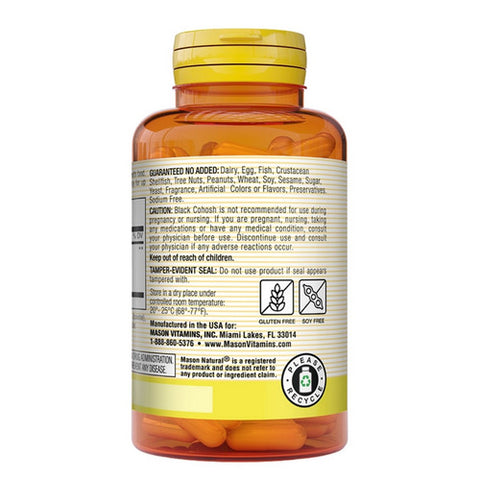 Mason, Natural Black Cohosh Hot Flash Relief, 40 mg, 60 caps