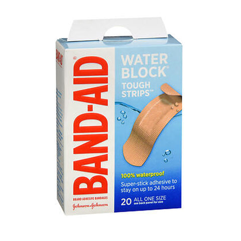 Band-Aid, Tough-Strips Waterproof Bandages, 20 each