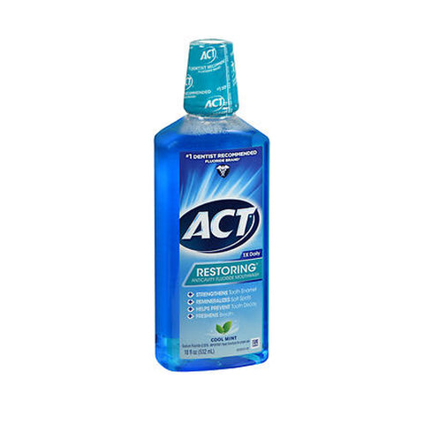 Act, Restoring Anticavity Fluoride Mouthwash, Cool Splash Mint 18 oz