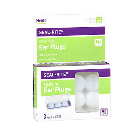 Flents, Seal-Rite Silicone Ear Plugs, 3 pair