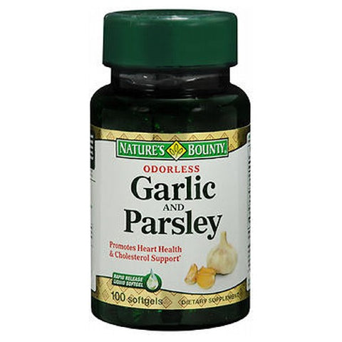 Sundown Naturals, Natures Bounty Garlic And Parsley, 100 caps