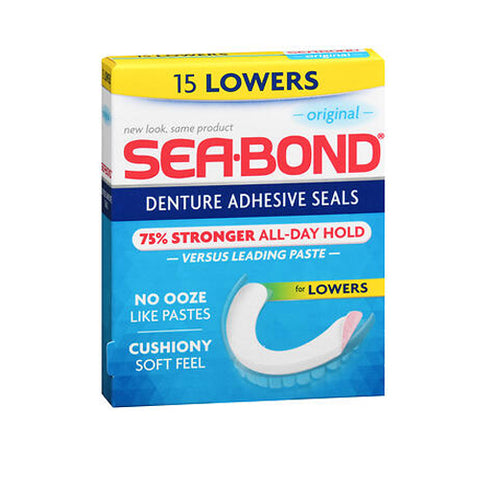 Sea-Bond, Denture Adhesive Wafers Lowers, Box Of 15