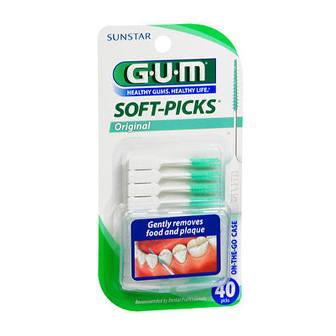 Gum, Soft Picks With Comfortable Bristles, 40 each