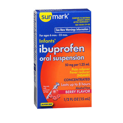 Sunmark, Infants Ibuprofen Oral Suspension Drops, Berry 0.5 oz