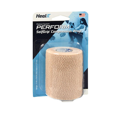 Healit, Maximum Support Self-Adhering Athletic Tape Or Bandage, 3 Inch, Beige 1 Each