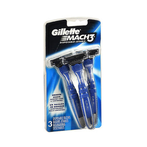 Gillette, Mach3 Disposable Razors Smooth Shave, 3 each