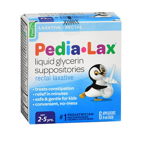 Fleet, Laxative - Pedia-Lax Liquid Glycerin Suppositories, Box Of 6