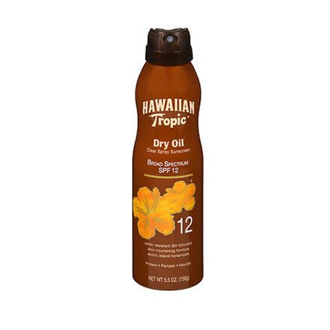 Hawaiian Tropic, Dry Oil Continuous Spray, 6 oz