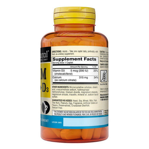 Mason, Calcium Citrate With Vitamin D3, 60 Caps Mason