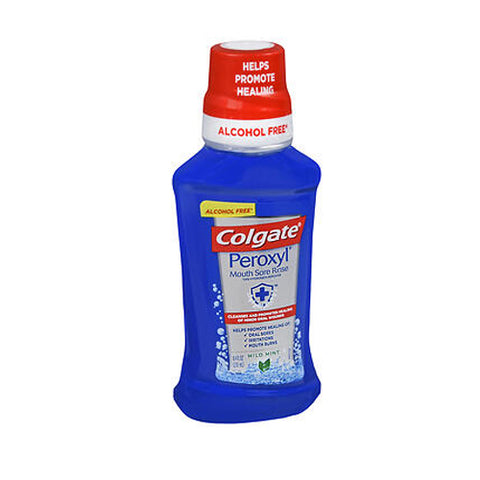 Colgate, Peroxyl Mouth Sore Rinse Alcohol-Free, Mild Mint 8.4 oz