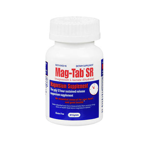 Mag-Tab, Mag Tab Sr Magnesium Supplement, 60 caplets