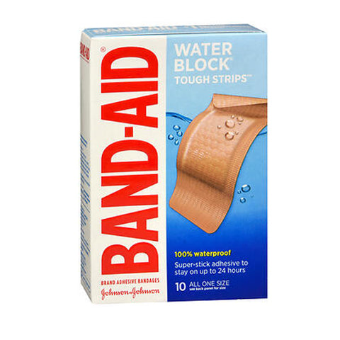 Band-Aid, Tough-Strips 100% Waterproof Adhesive Bandages Extra Large, 10 each