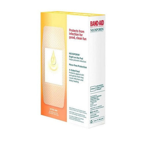 Band-Aid, Infection Defense With Neosporin Adhesive Bandages Extra Large 1 3/4 X 4 Inch, 8 each Band-Aid