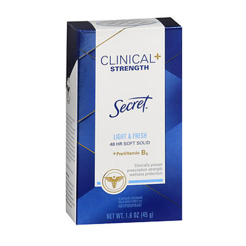 Secret, Clinical Strength Solid Antiperspirant Deodorant Light And Fresh, 1.6 oz