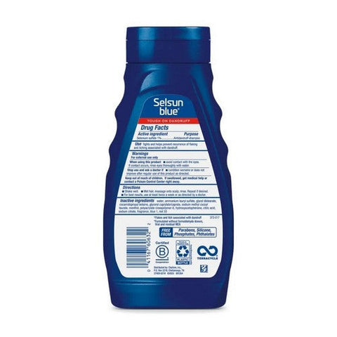 Selsun Blue, Antidandruff Shampoo Medicated Maximum Strength, 11 Oz Selsun Blue