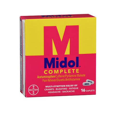 Midol, Menstrual Complete Maximum Strength, 16 tabs