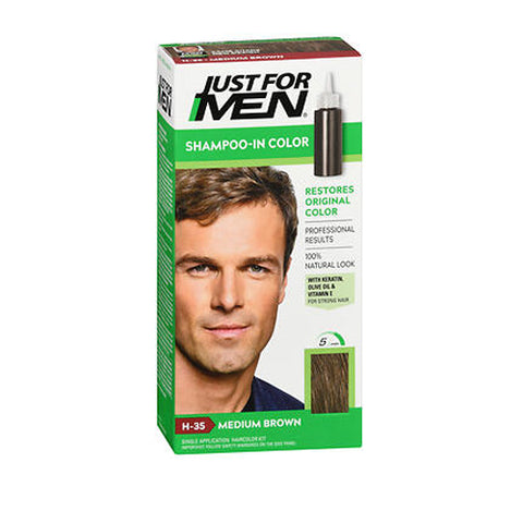 Just For Men, Shampoo In Hair Color Medium Brown, 1 Count