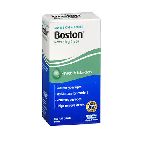Bausch + Lomb, Bausch & Lomb Boston Rewettinging Drops For Contact Lenses, 10 ml