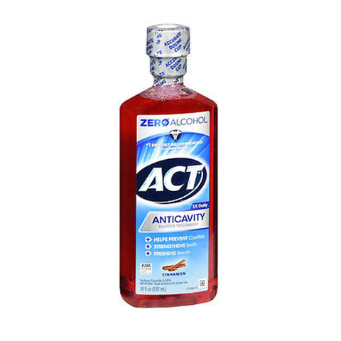 Act, Anticavity Fluoride Mouth Rinse Alcohol Free, Cinnamon 18 Oz
