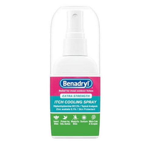 Benadryl, Itch Relief Spray Extra Strength, 2 Oz