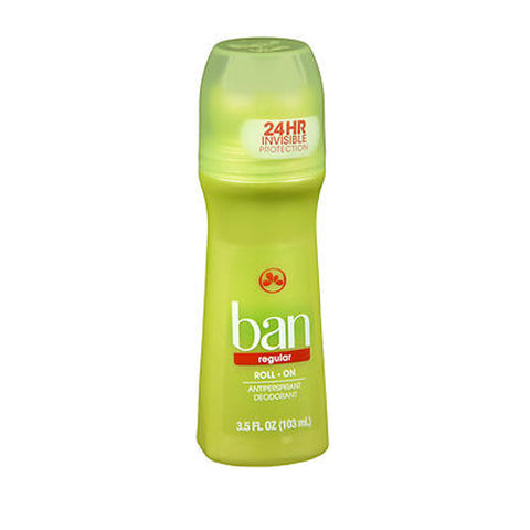 Ban, Antiperspirant Deodorant Roll-On, Regular 3.5 oz