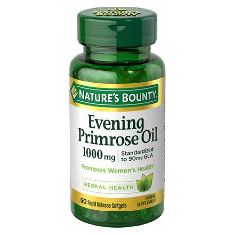 Nature's Bounty, Evening Primrose Oil, 1000 mg, 60 caps
