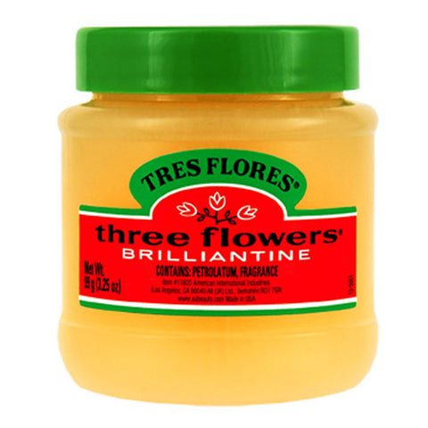 Clubman, Three Flowers Solid Brillantine, 3.25 oz