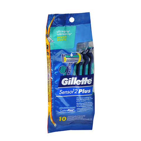 Gillette, Customplus Pivot Disposable Razors, 10 each